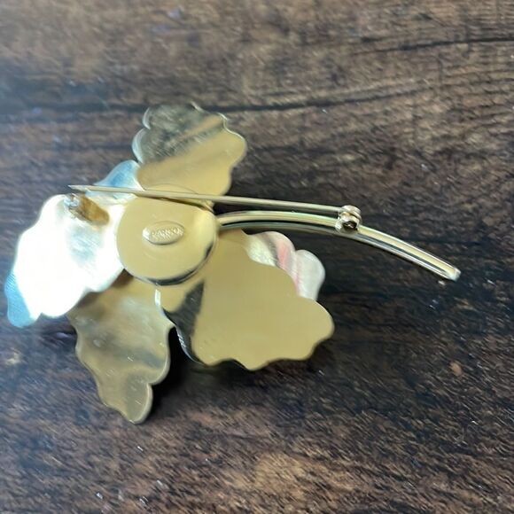 Vintage 1950’s Parco Gold Tone Leave Brooch - Picture 4 of 5